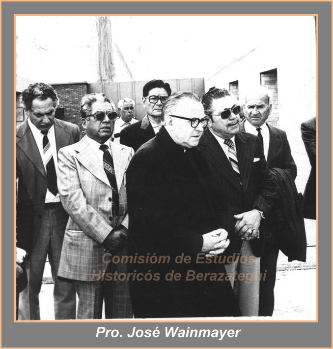 El ``padre`` de la Autonomía de Berazategui, Pro.  José Wainmeyer.